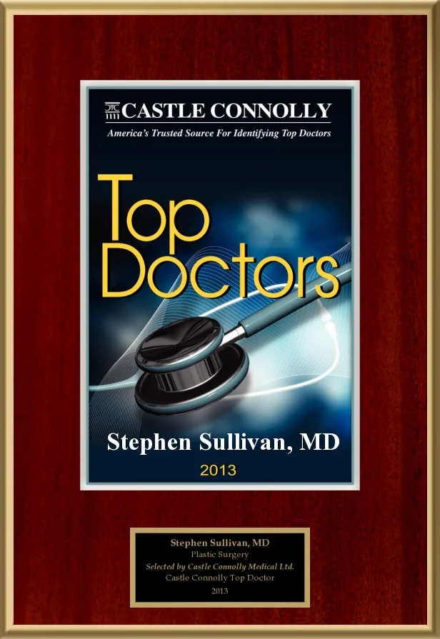 Castle Connolly Dr. Stephen Sullivan is a 2013 America’s Top Doctor and Plastic Surgeon, selected by his medical peers from across the U.S. This honor IS given to only the top plastic surgeons and medical specialists.