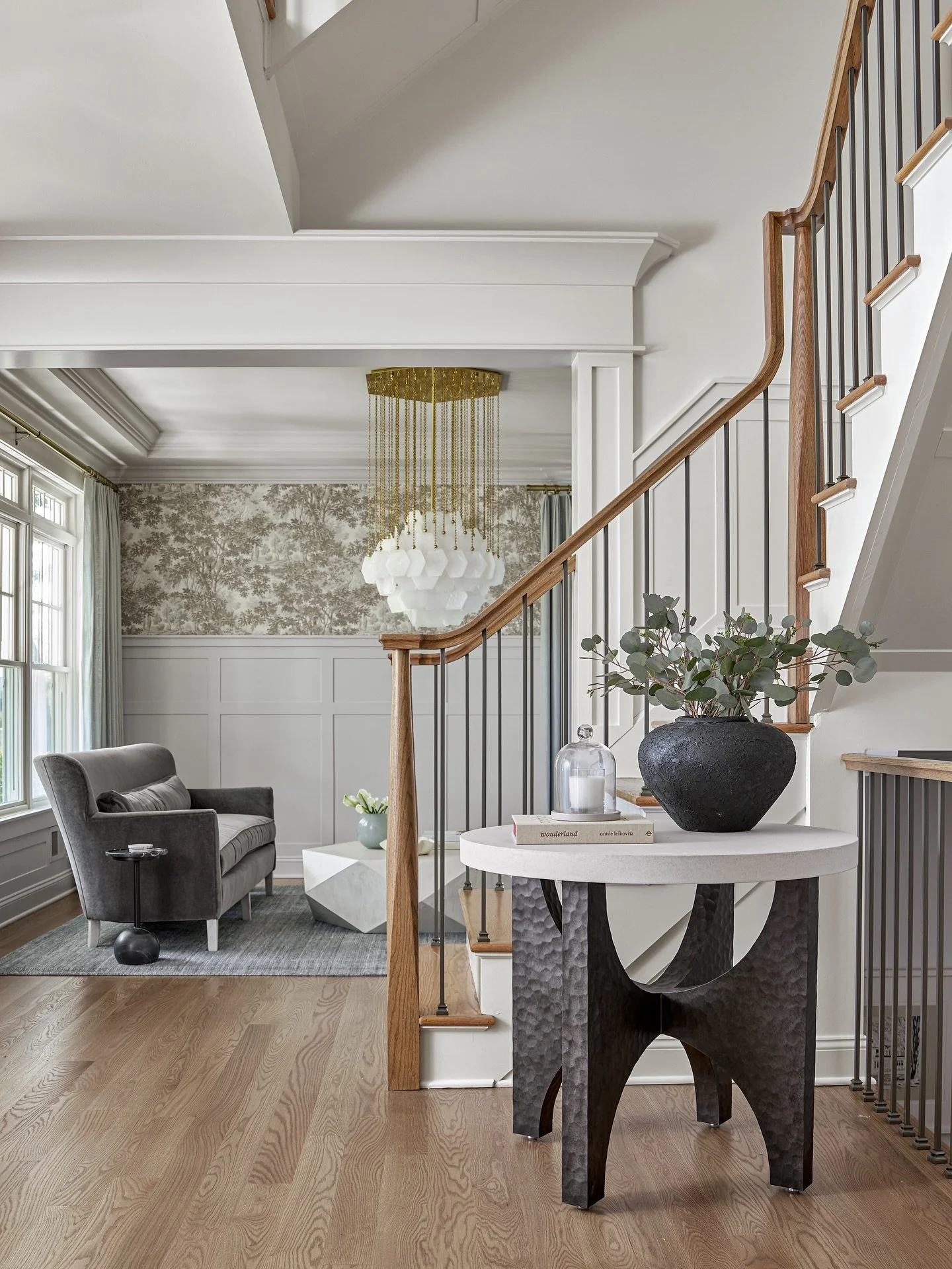 &ldquo;Oh you can&rsquo;t find this in the store.&rdquo; (🔉 Sound on to catch my drift 😉) Customized for you is what we do. And we know that first impressions matter! This Westfield entry sets the tone with layered textures, a sculptural console, a