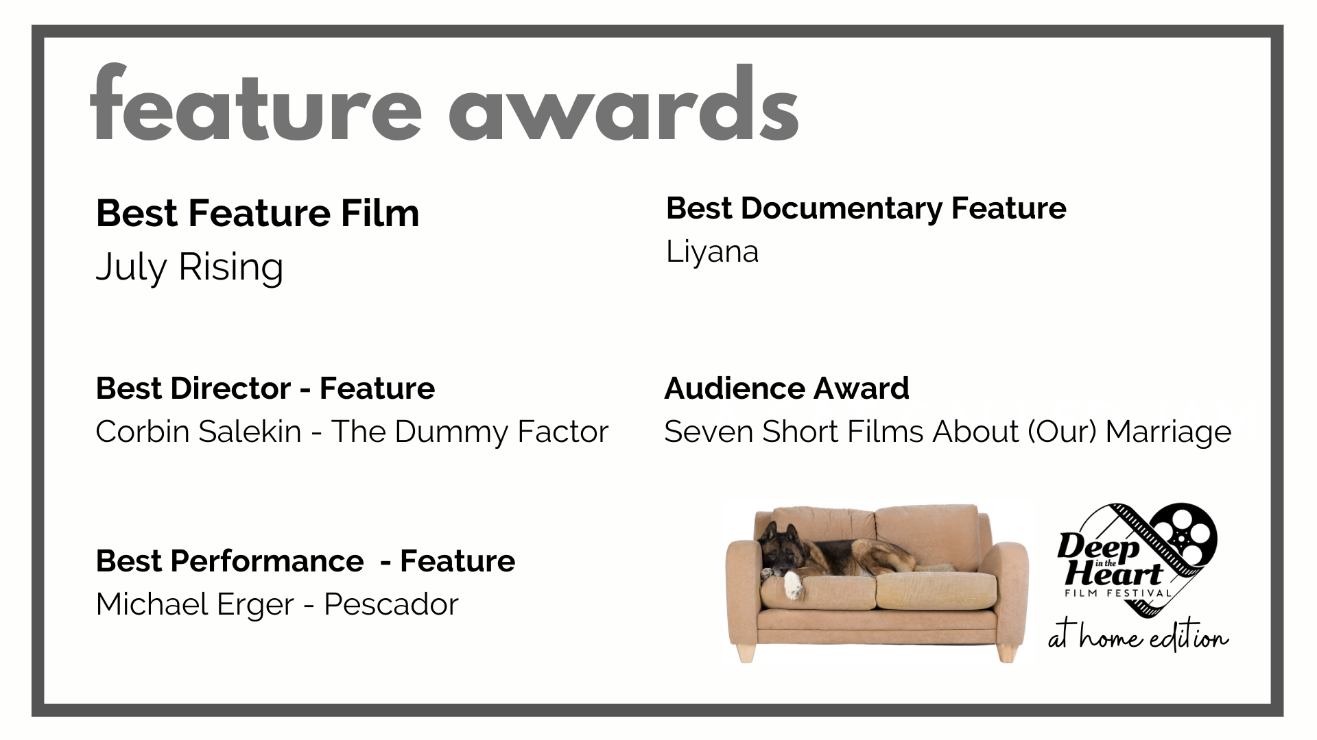 Feature Awards