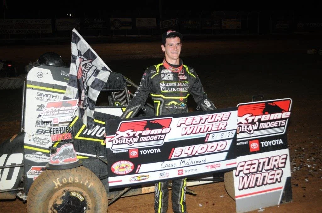RACE RECAP (8/8/2023): McDermand Triumphs in Appalachian Midget Week Opener at the Clyde; Bruno Bags Another Big Micro Win