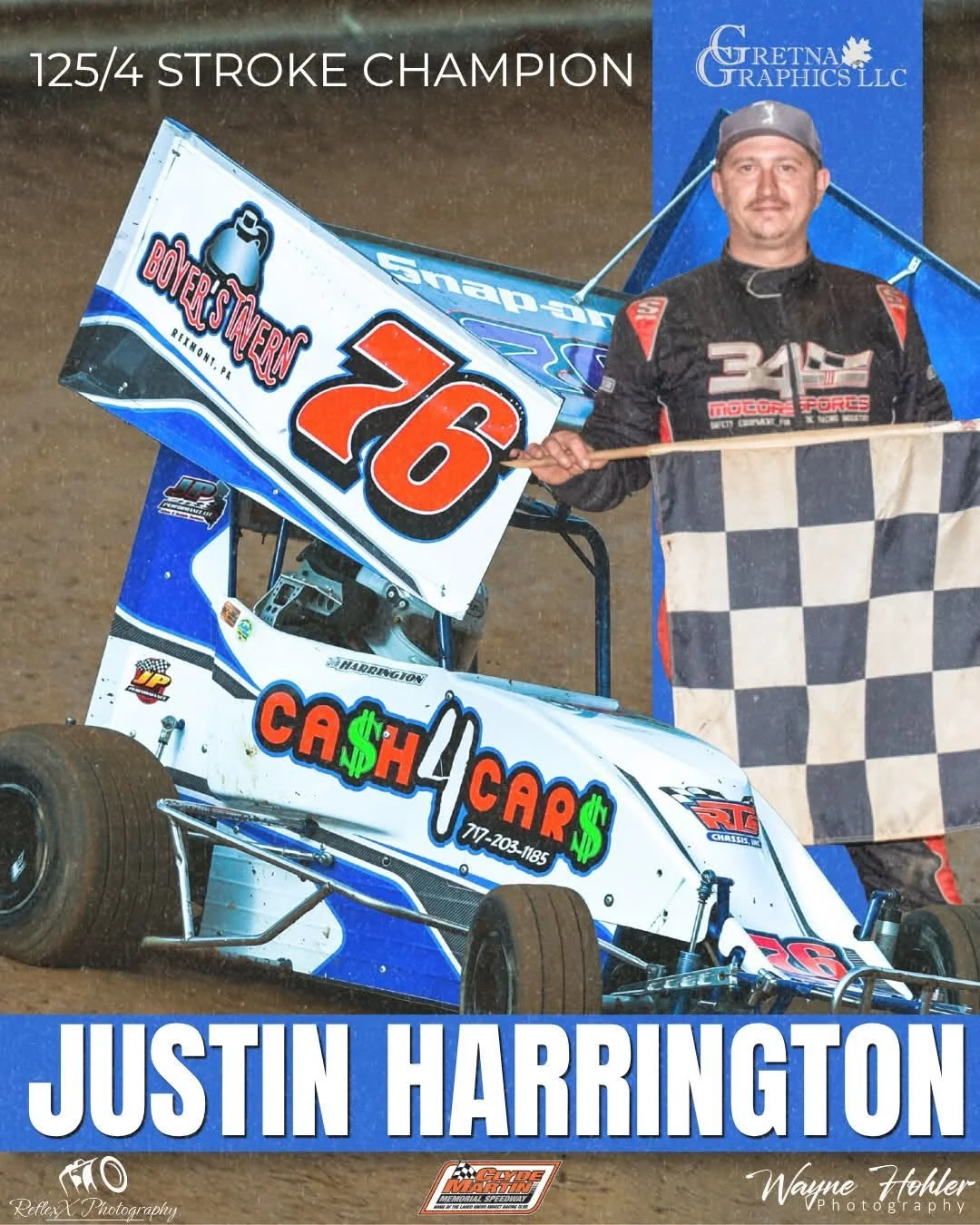 2026 Gretna Graphics 125/4 Stroke Point Standings
