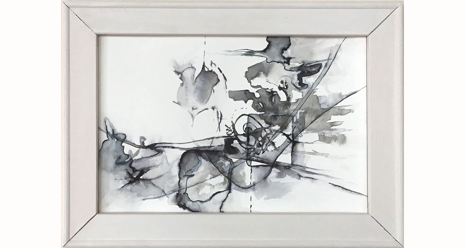 B&W No. 7 (2017); 9" x 12"
