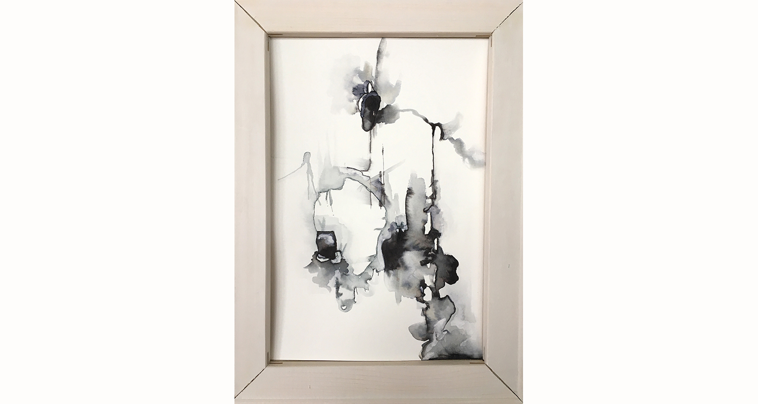 B&W No. 1 (2017); 9" x 12"