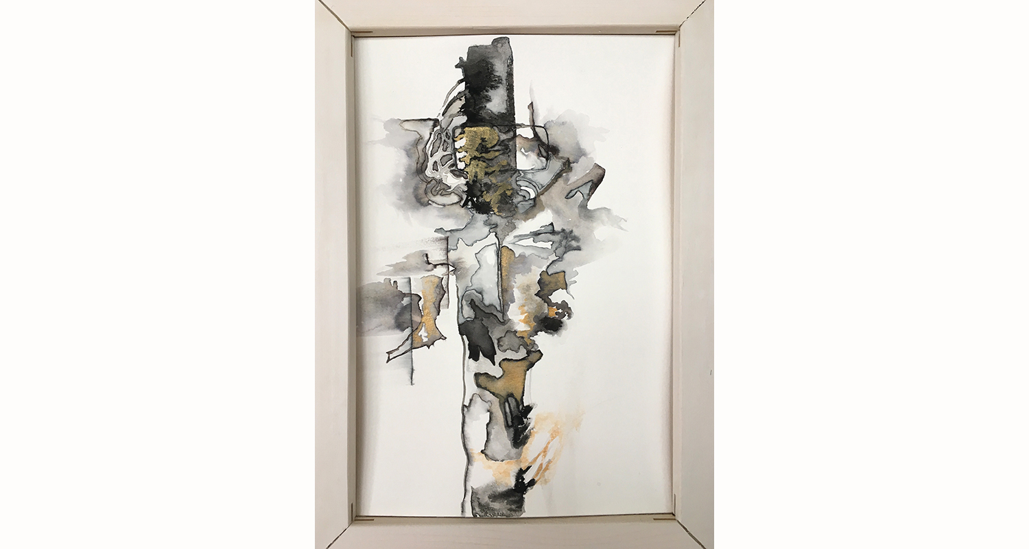 B&W No. 1 (2017); 9" x 12"