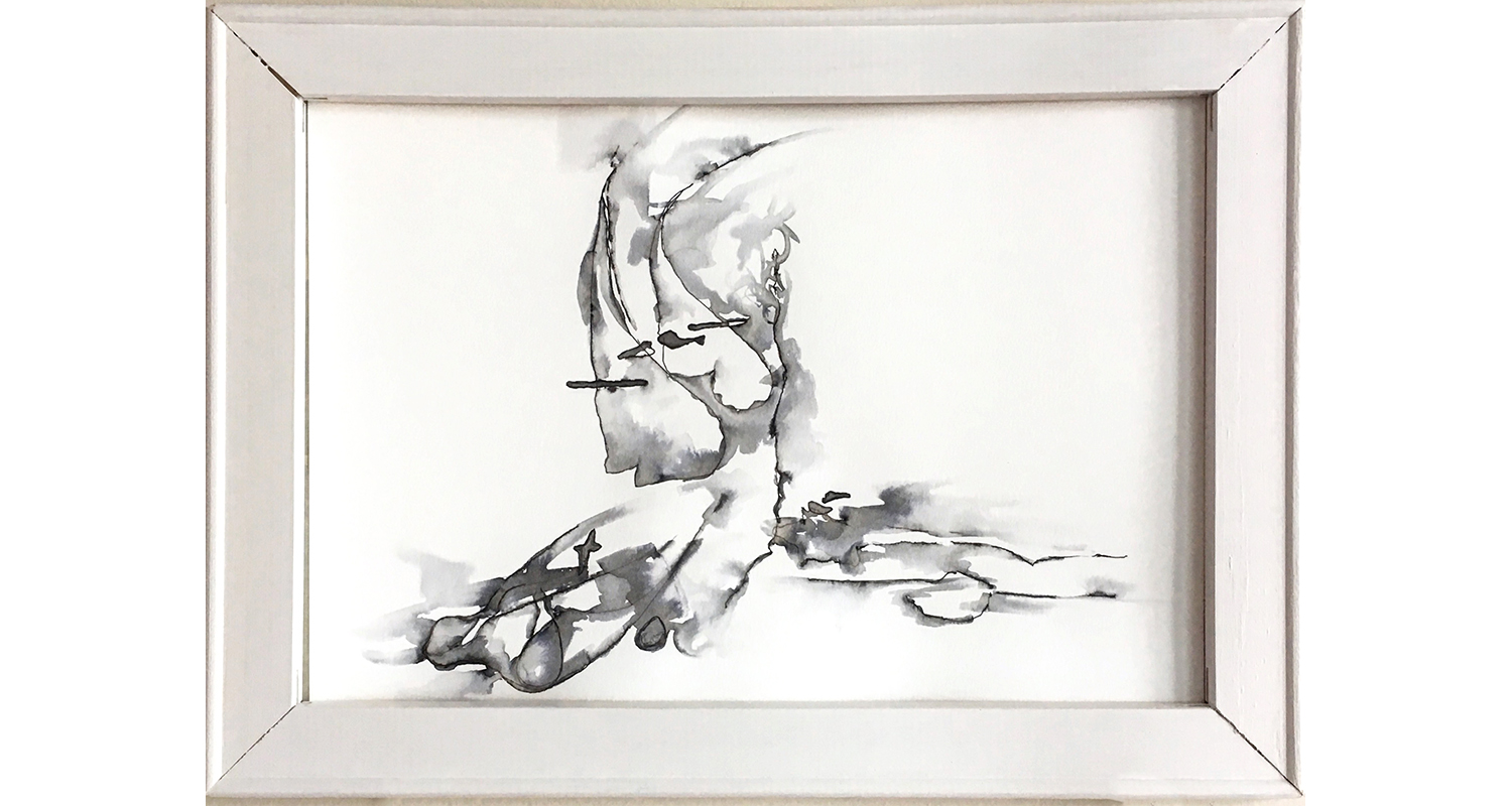 B&W No. 13 (2017); 9" x 12"