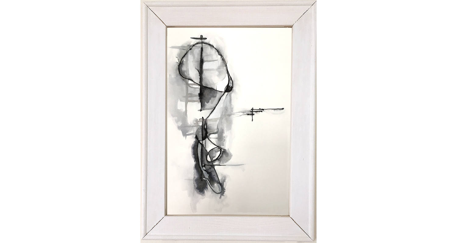B&W No. 16 (2017); 9" x 6"