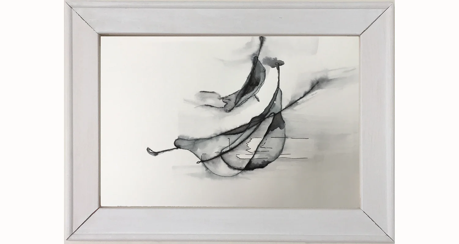 B&W No. 17 (2017); 9" x 12"