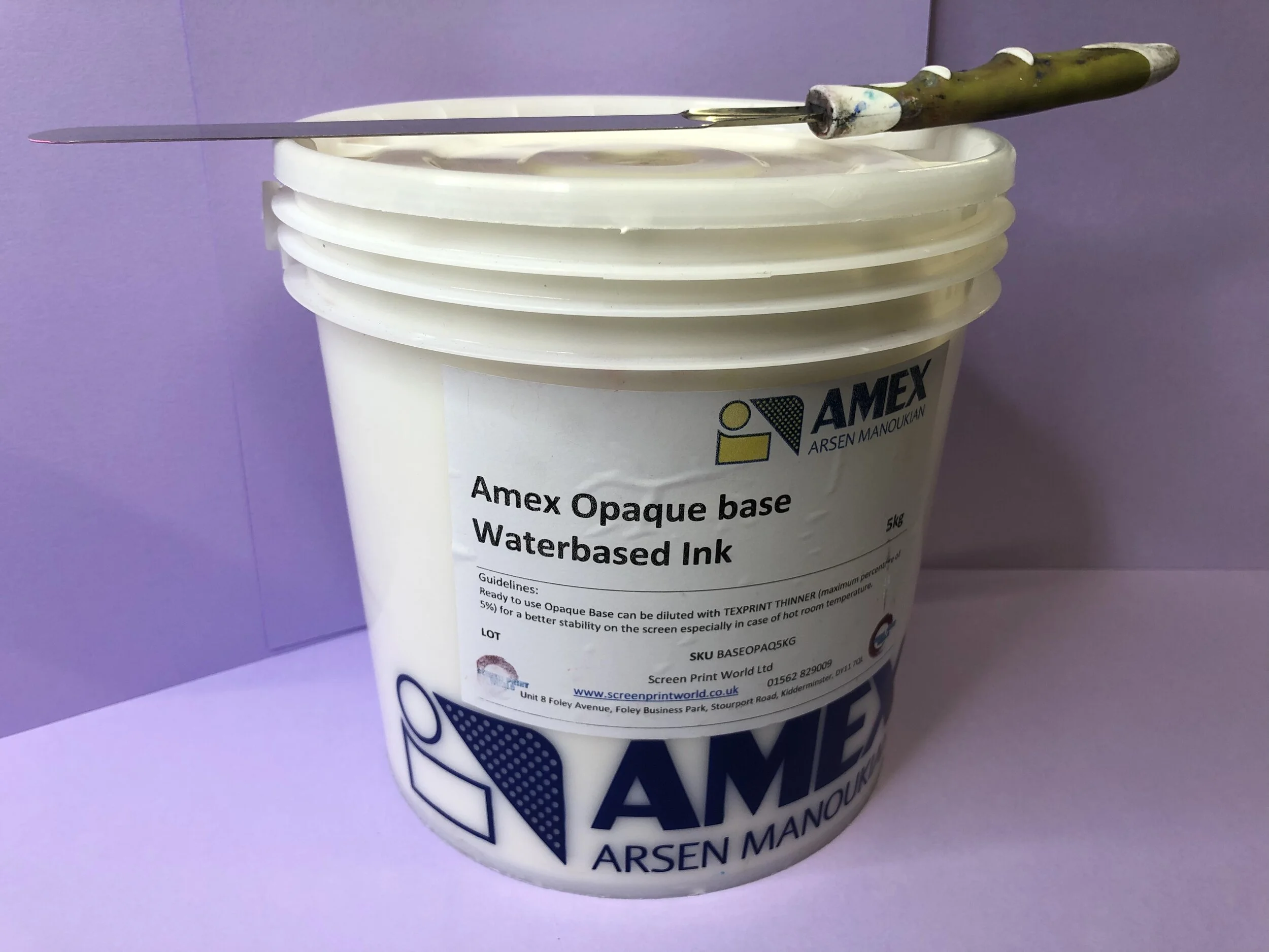 Amex Opaque Base Waterbased Ink