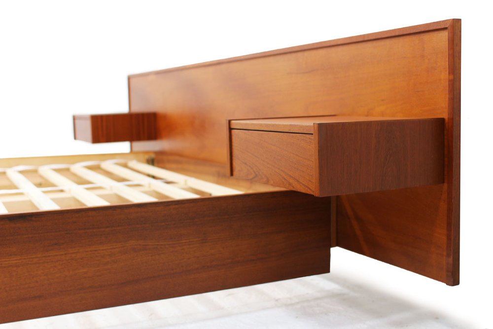 SOLD Queen Teak Platform Bed — FURNITURE 1950 | Teak Mid Century Modern  Furniture | Oshawa & Toronto