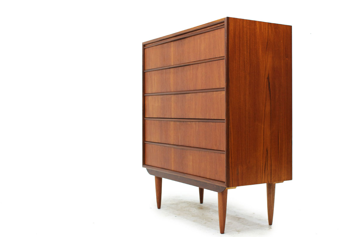 Sold Mid Century Teak 5 Drawer Dresser Item 0341 Furniture 1950