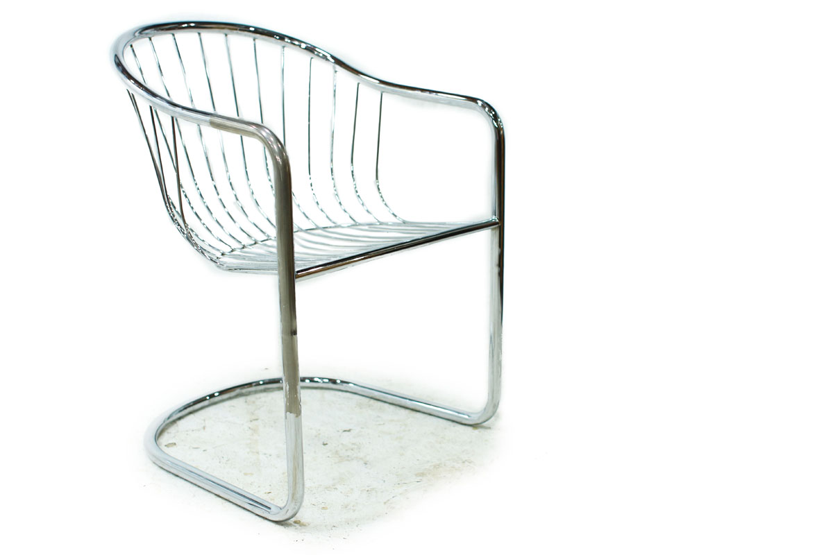 Mid Century Modern Chrome Chair