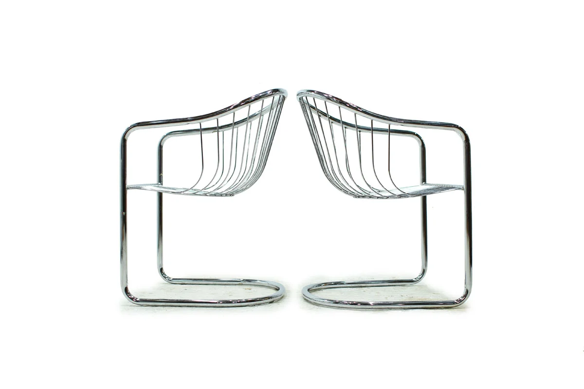 Mid Century Modern Chrome Chair