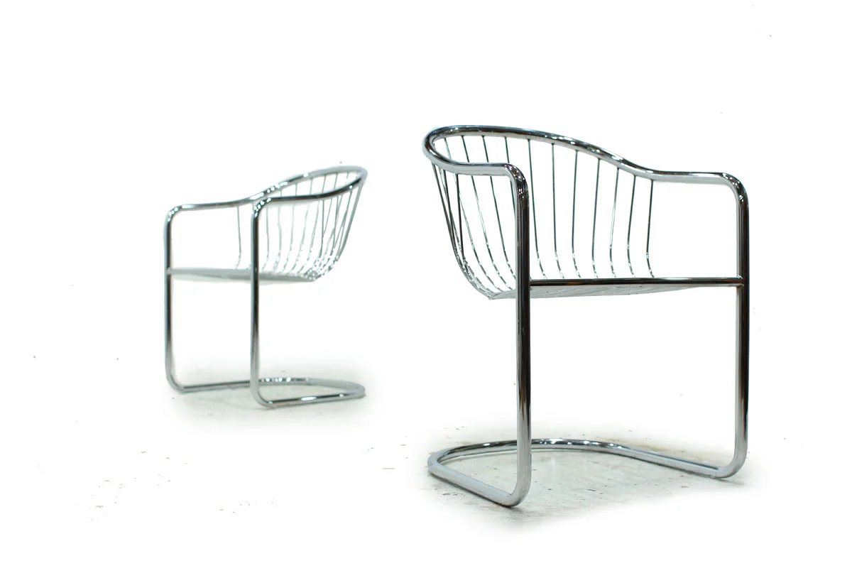 Mid Century Modern Chrome Chair