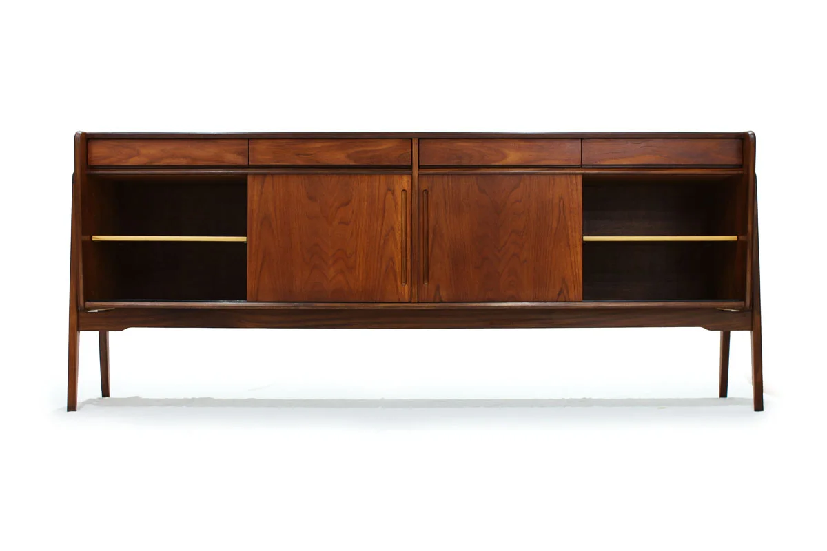 Scandinavian Expo 67 Teak wood 4 Door 4 Drawer Mid-century Modern Credenza/Sideboard