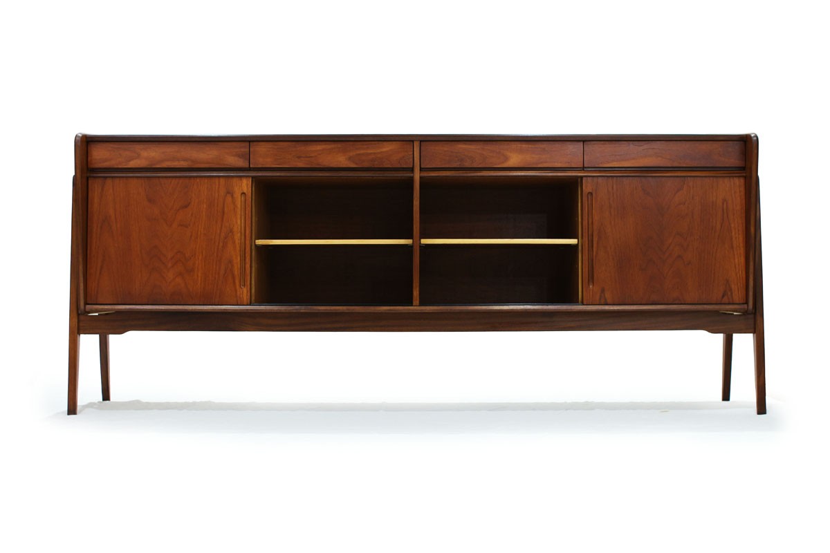 Scandinavian Expo 67 Teak wood 4 Door 4 Drawer Mid-century Modern Credenza/Sideboard