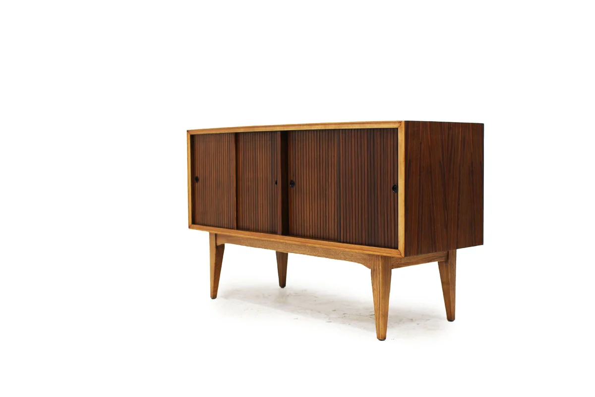 Mid Century Compact Walnut Credenza