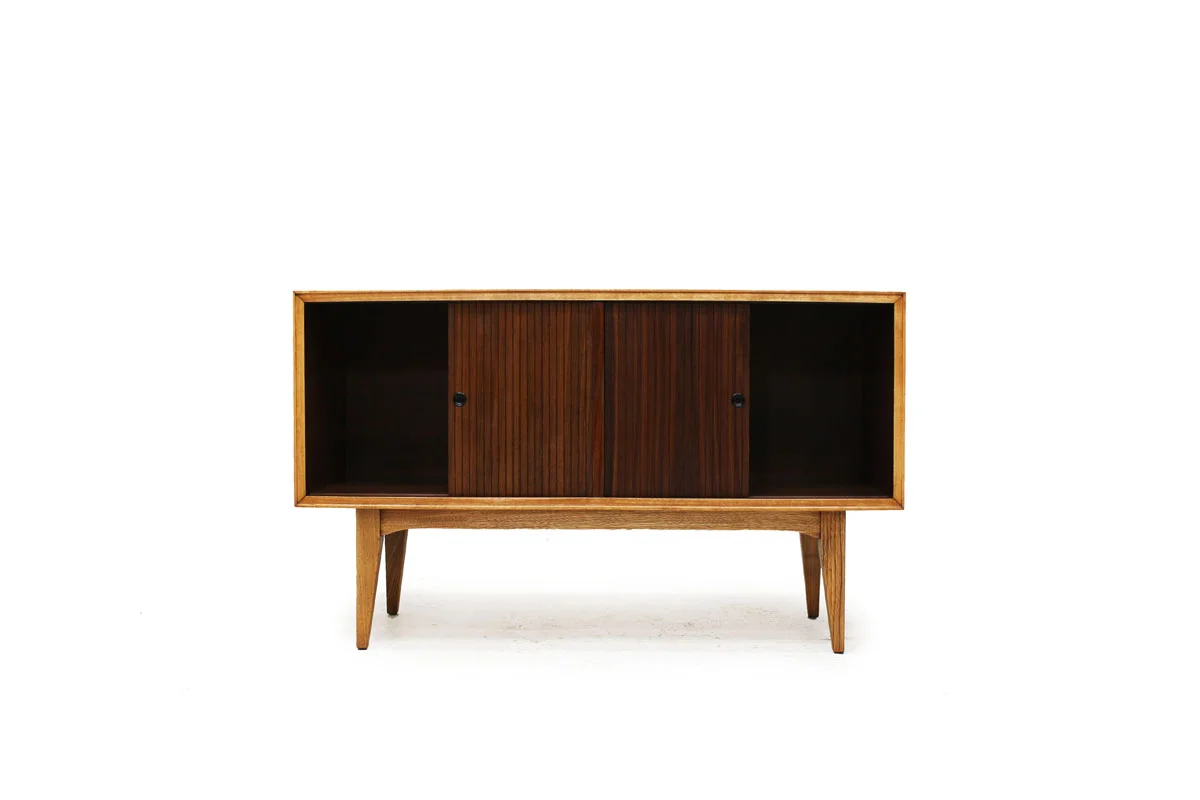 Mid Century Compact Walnut Credenza