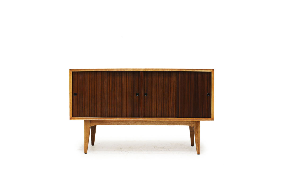 Mid Century Compact Walnut Credenza