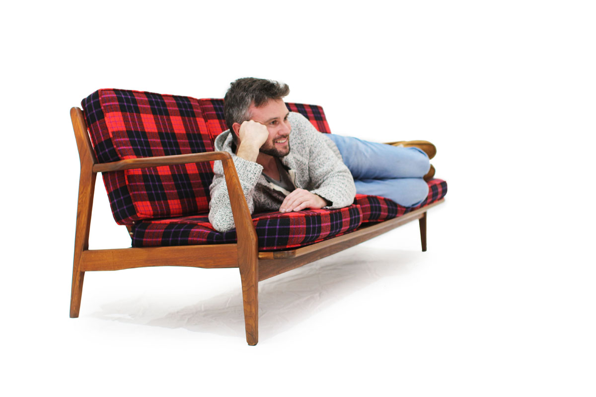 Teak 3 Seat Sofa Designed by Kofod Larsen
