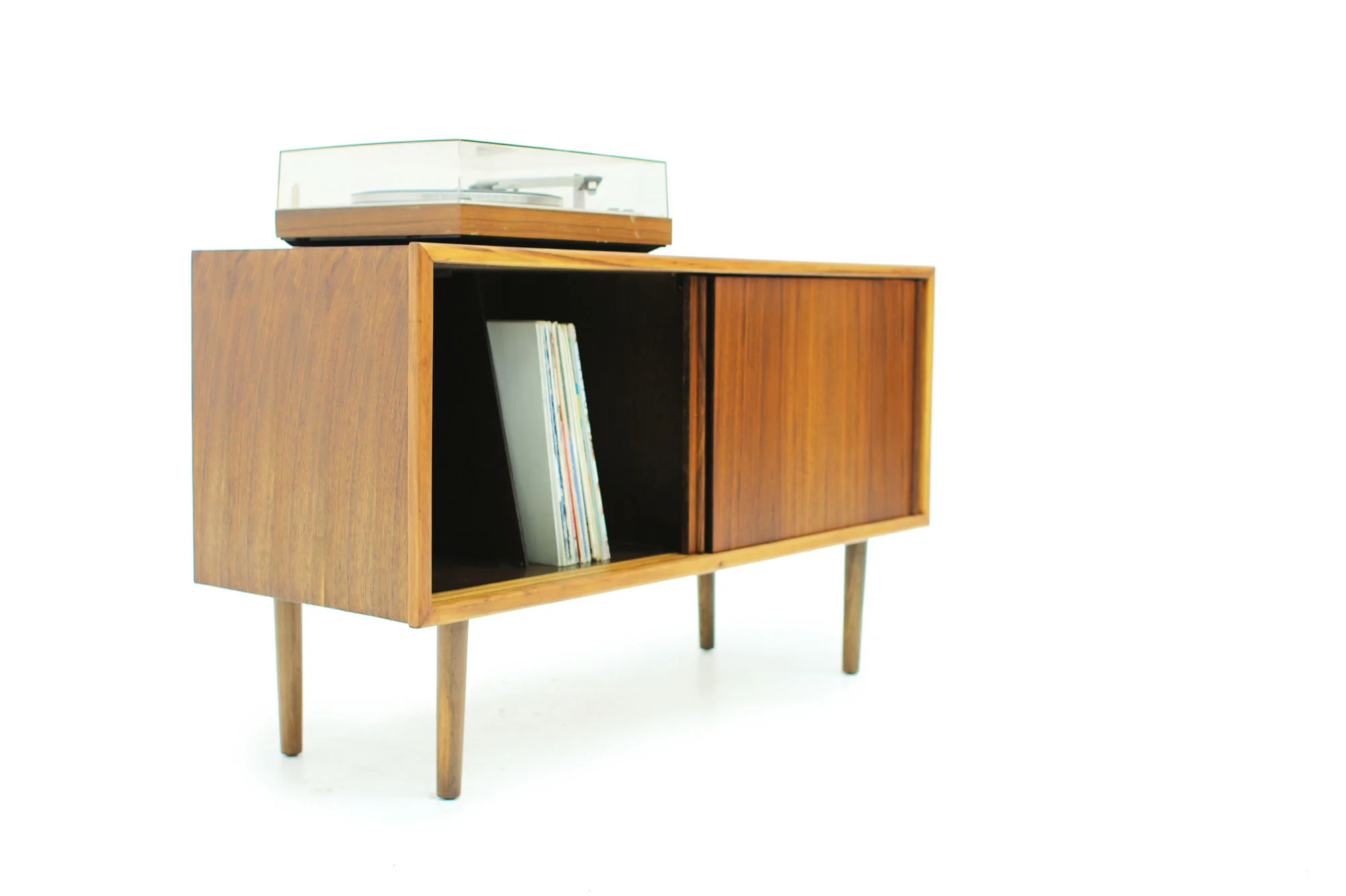 Mid Century Modern Walnut Record Cabinet (3).jpg
