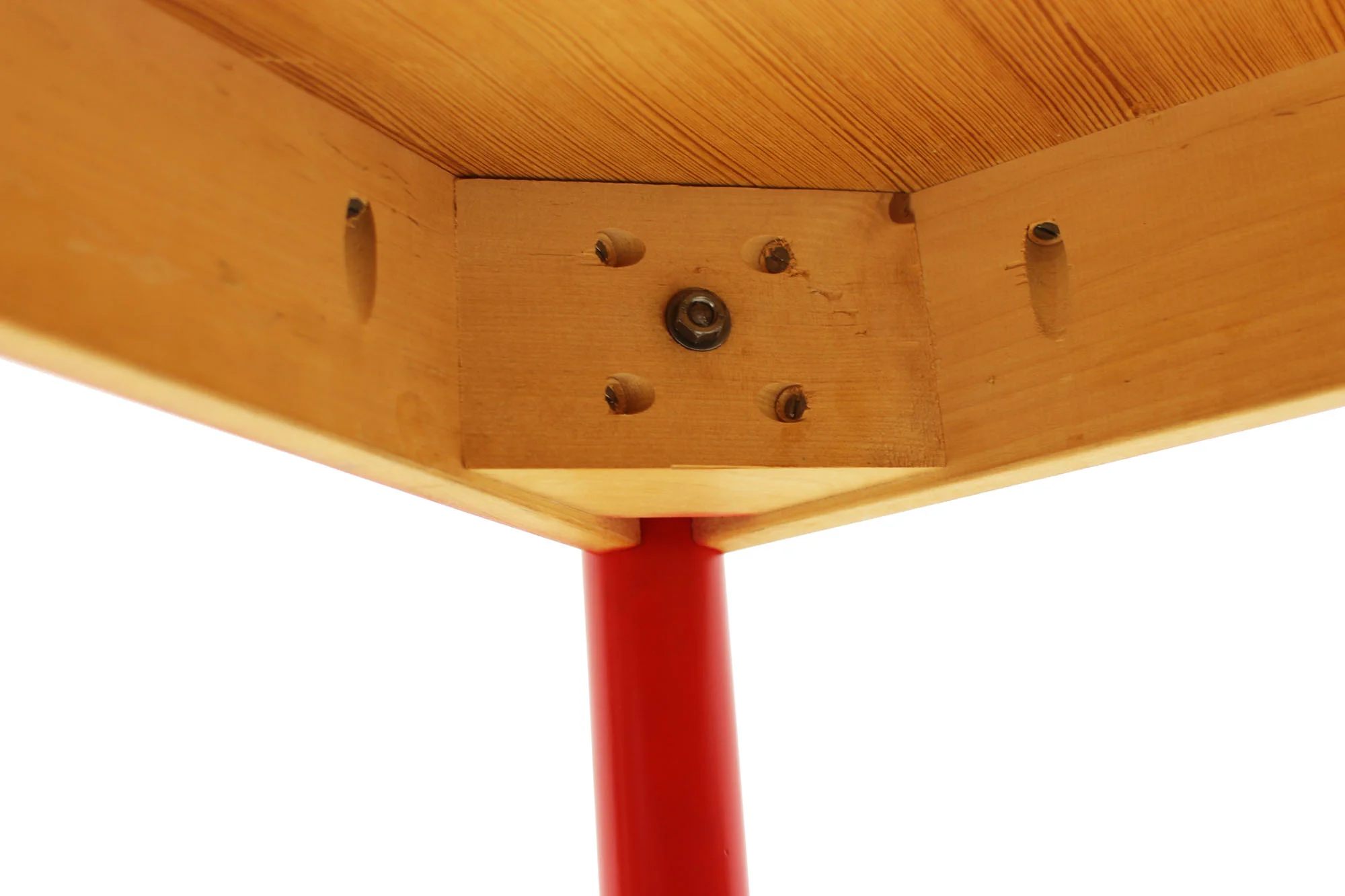 Swedish Made Dining Set with Red Fabric (2).jpg