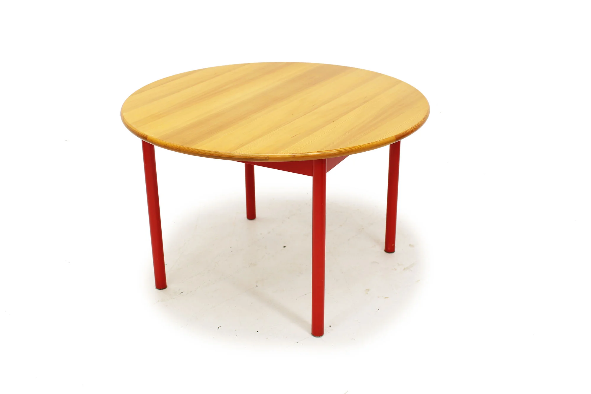 Swedish Made Dining Set with Red Fabric (6).jpg