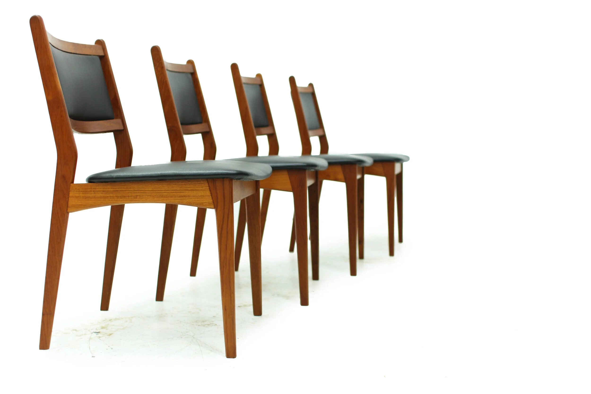 Four Mid Century Teak Dining Chairs Furniture 1950 Teak Mid Century Modern Furniture Oshawa Toronto