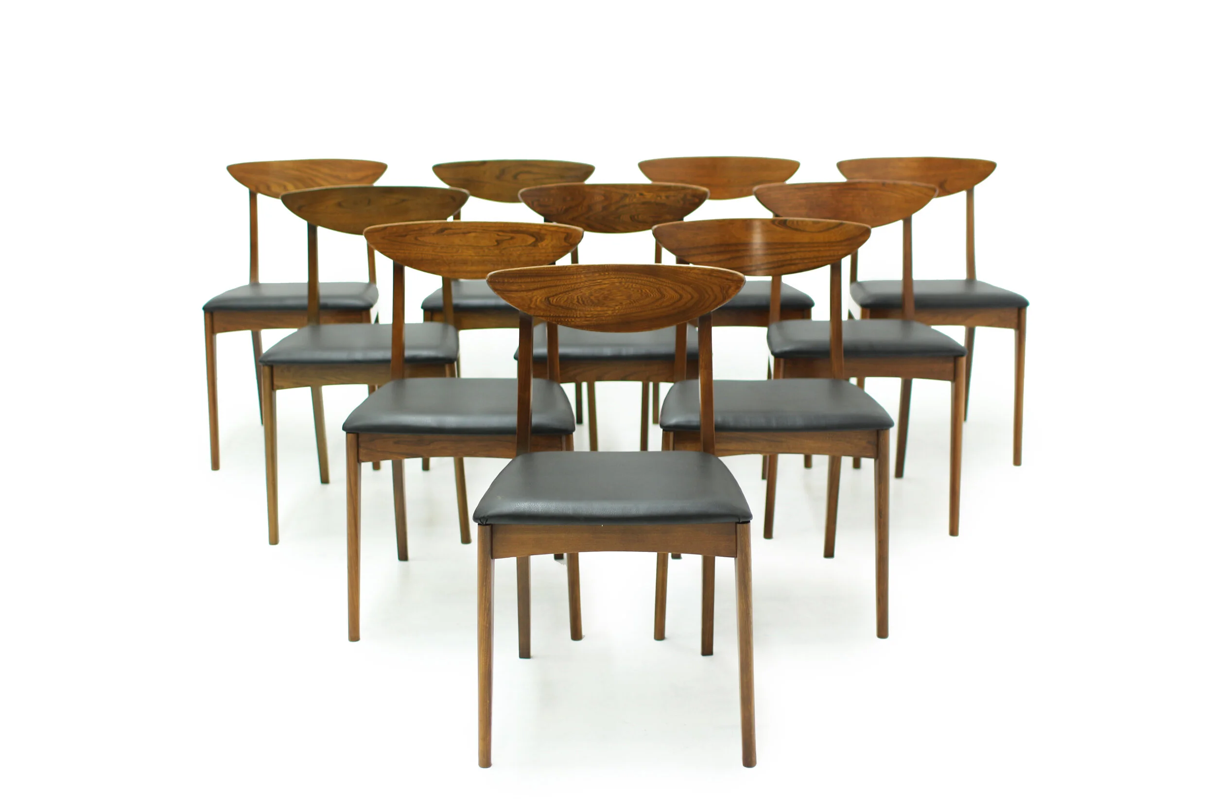 Set of 10 Mid Century Deilcraft Dining Chairs — FURNITURE 1950 Teak
