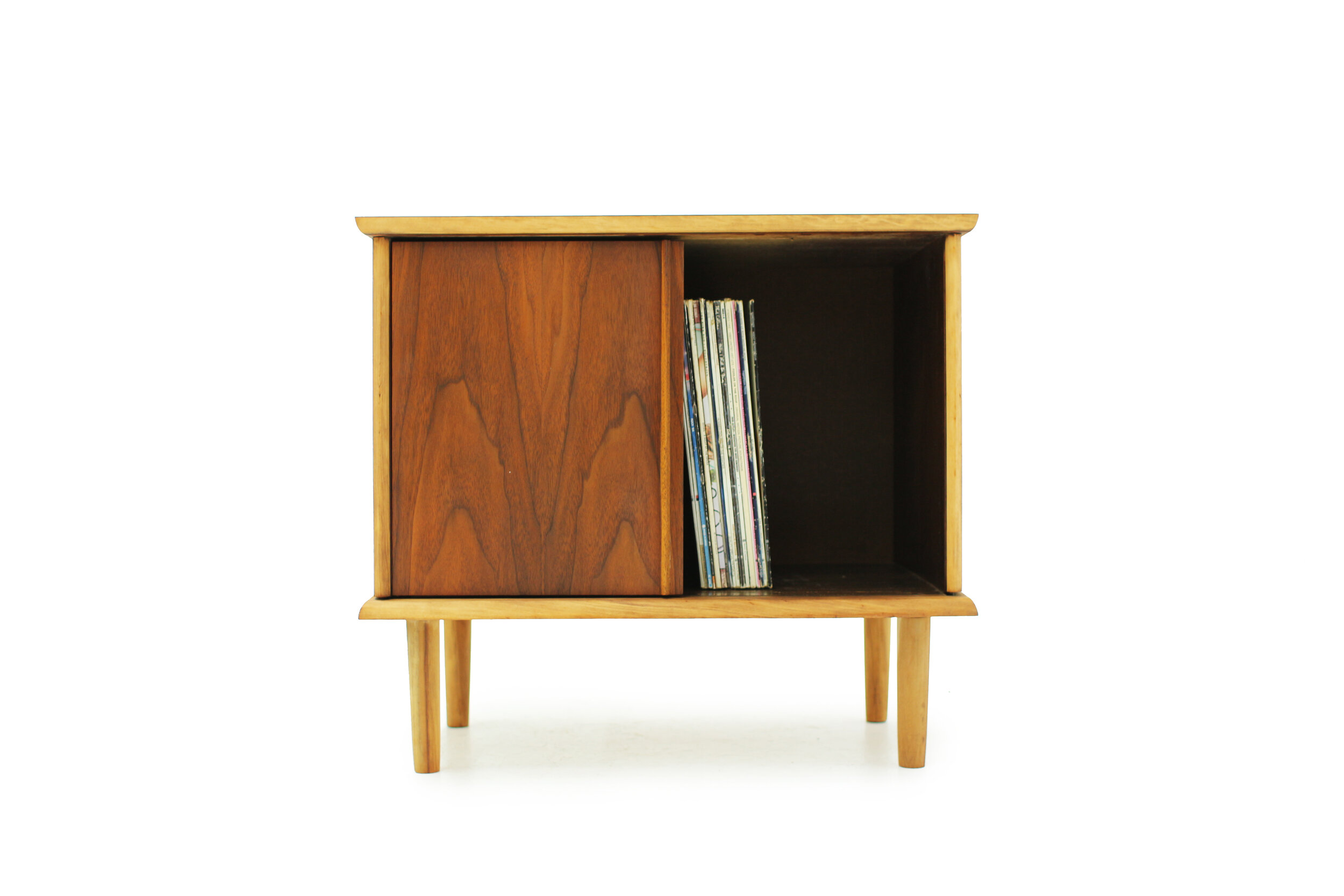 Mid Century Walnut Record Stand (3).jpg