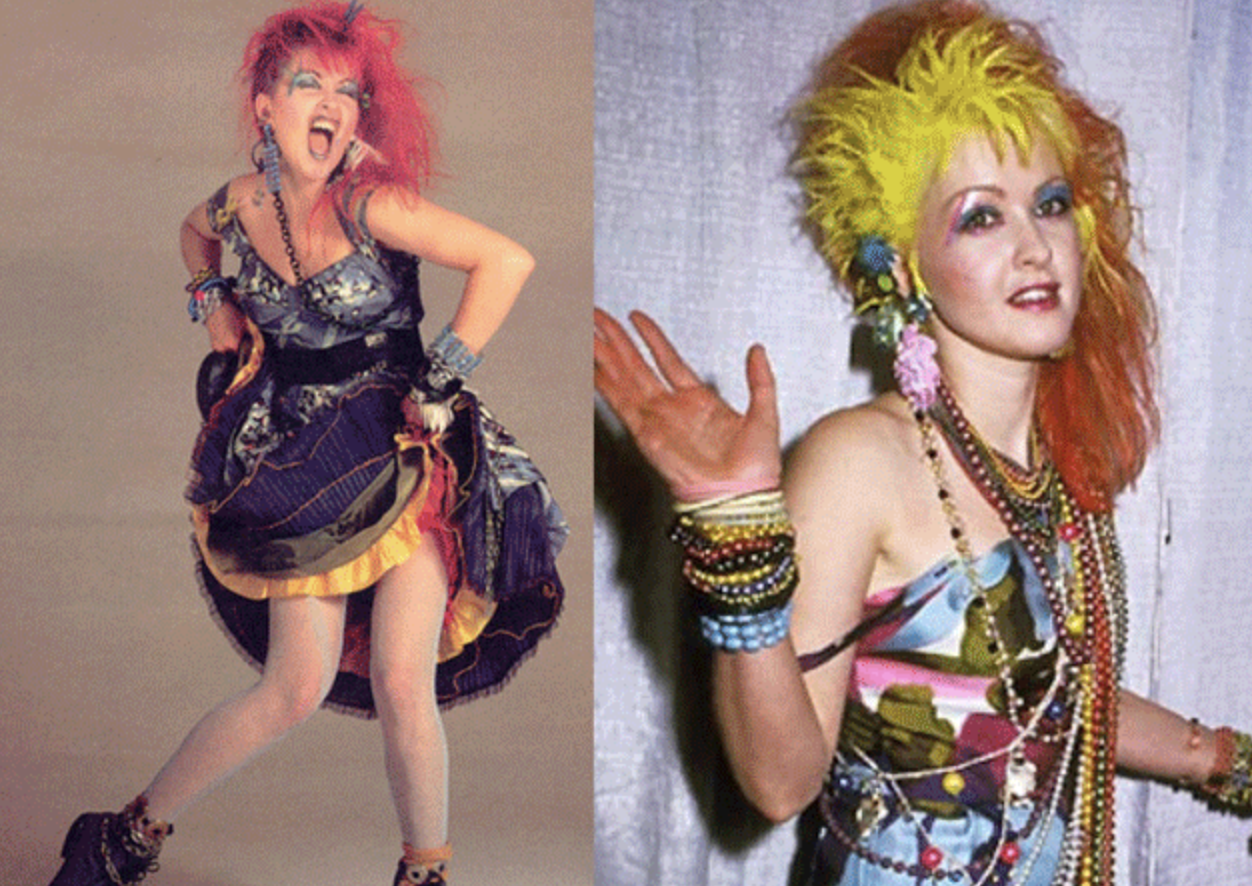 Second, Rainbow Colors We have Cyndi Lauper to thank for this! 