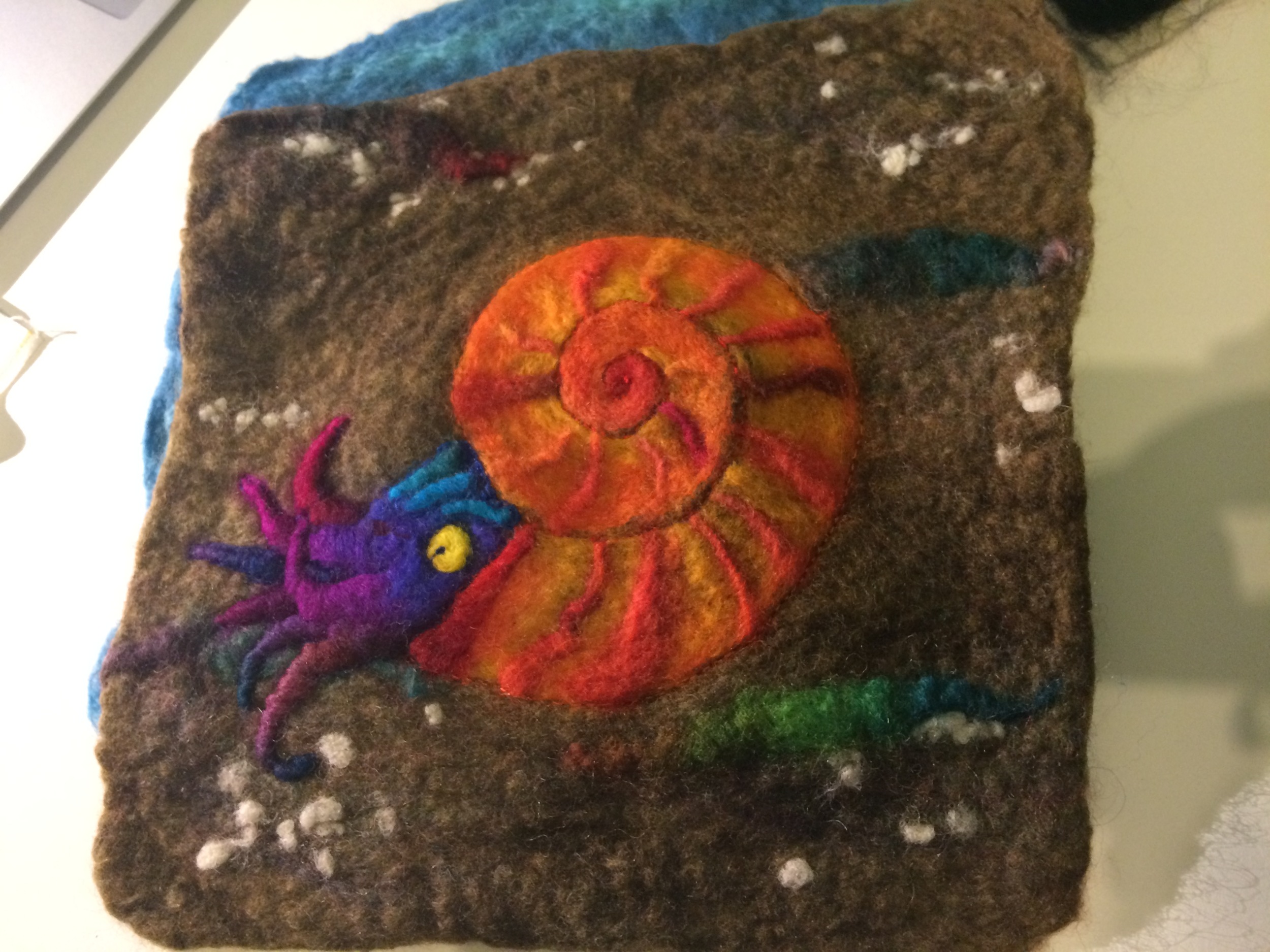Orange Ammonite