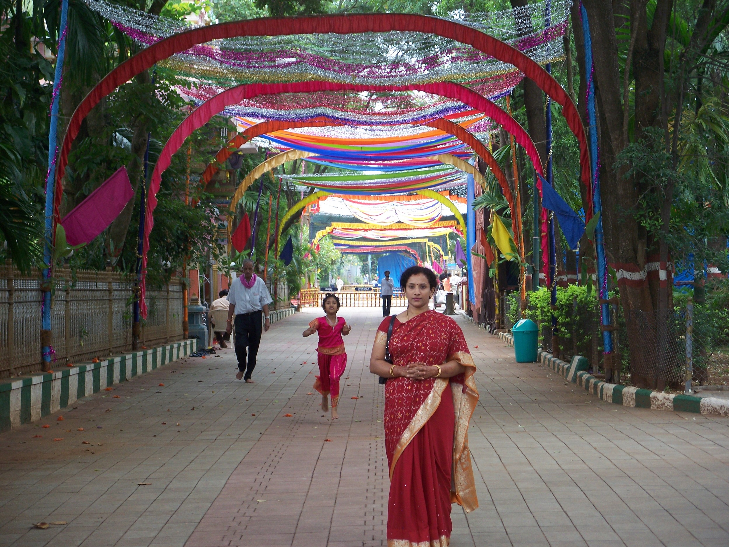 Navaratri Ashram decorations.JPG