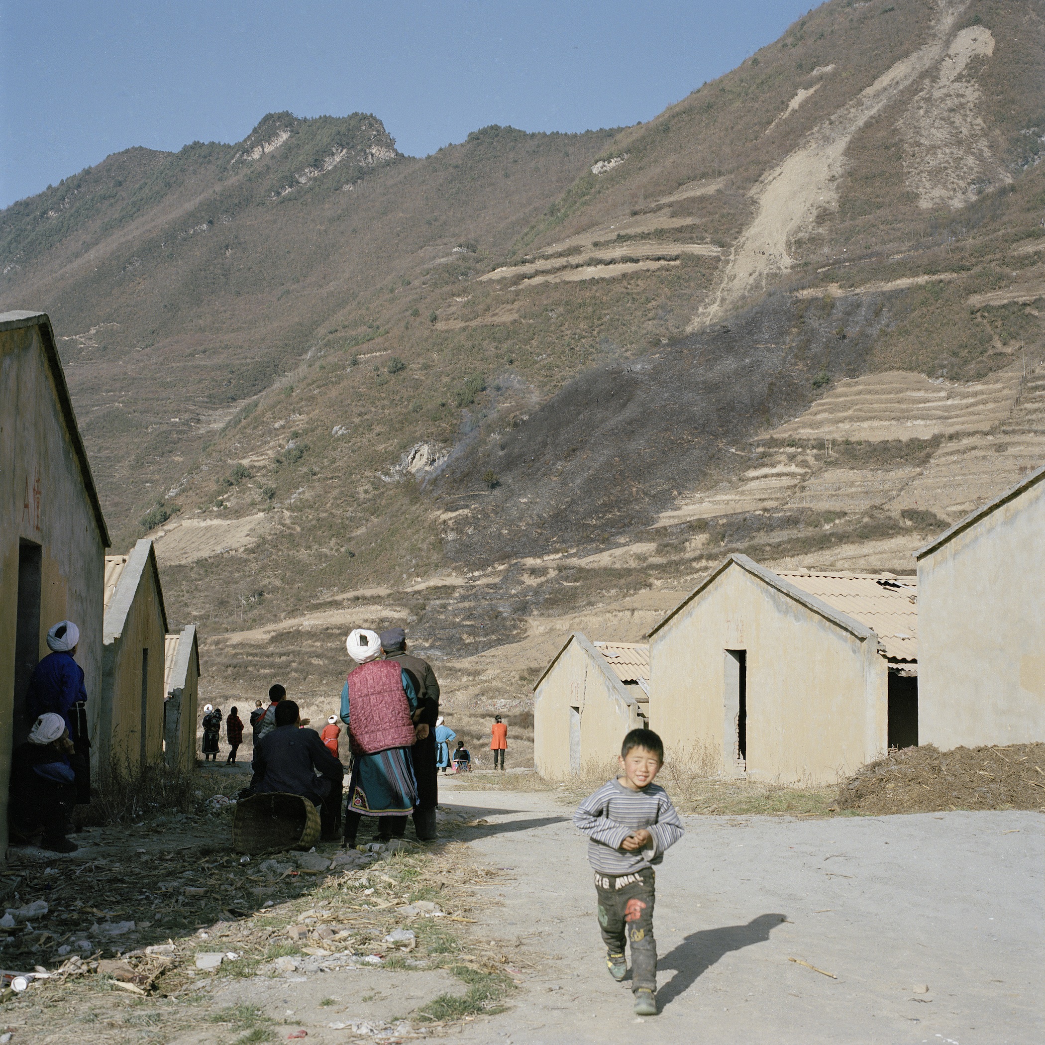 Out of Control Burning of Wild Grass, Radish Village, Sichuan, China, March 2016