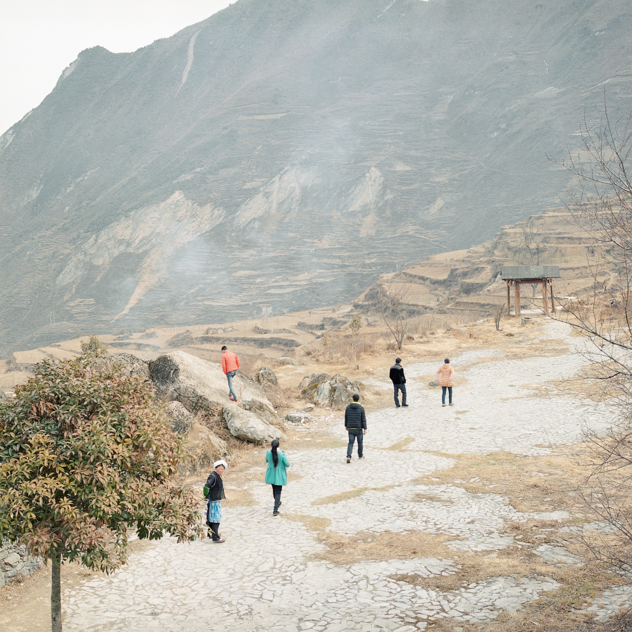 View from the Daoist Temple Site, Radish Village, Sichuan, China, February 2016