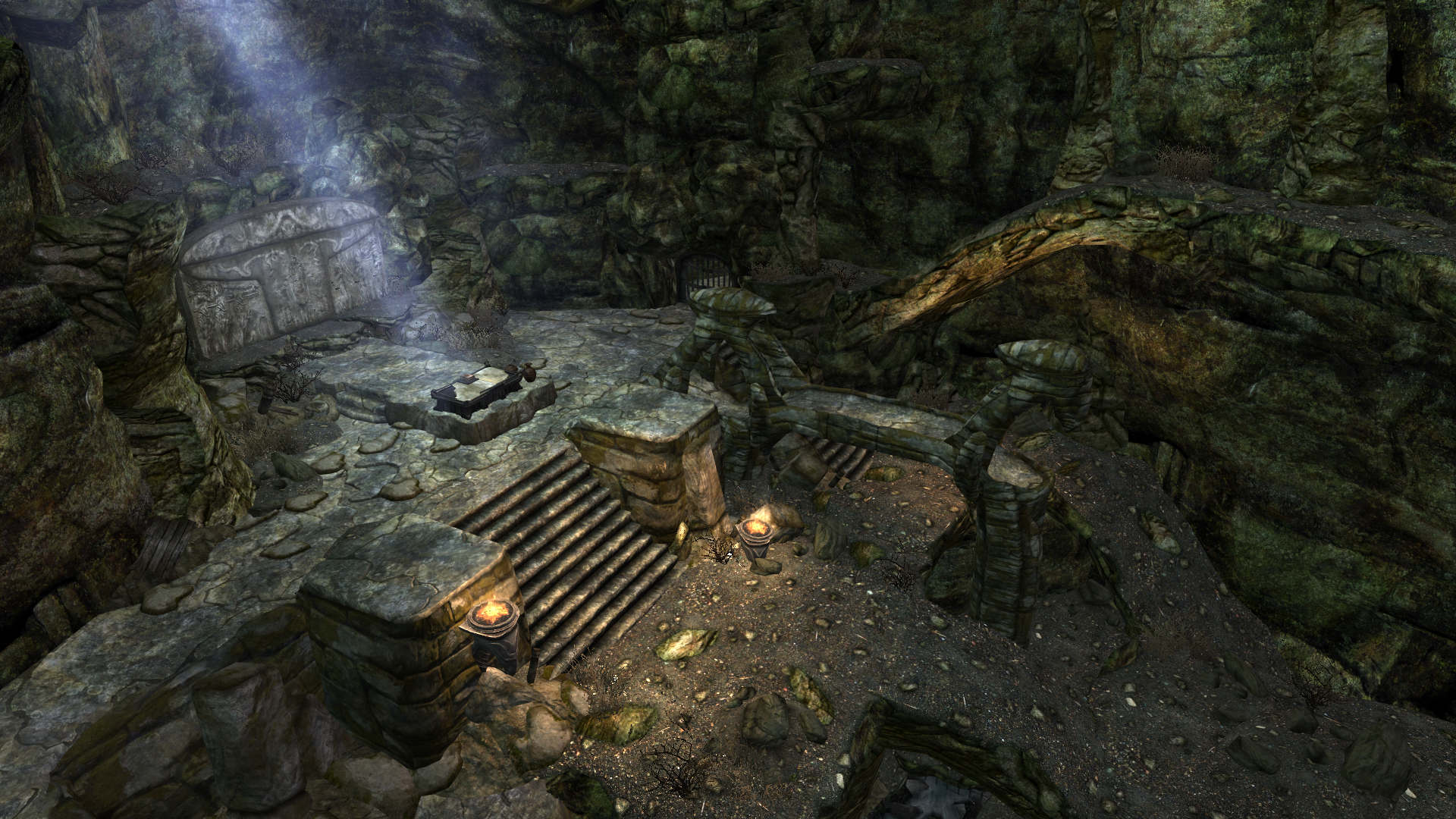 Figure 1: An early version of the new layout. Basic art laid out as well as some simple lighting and effects.