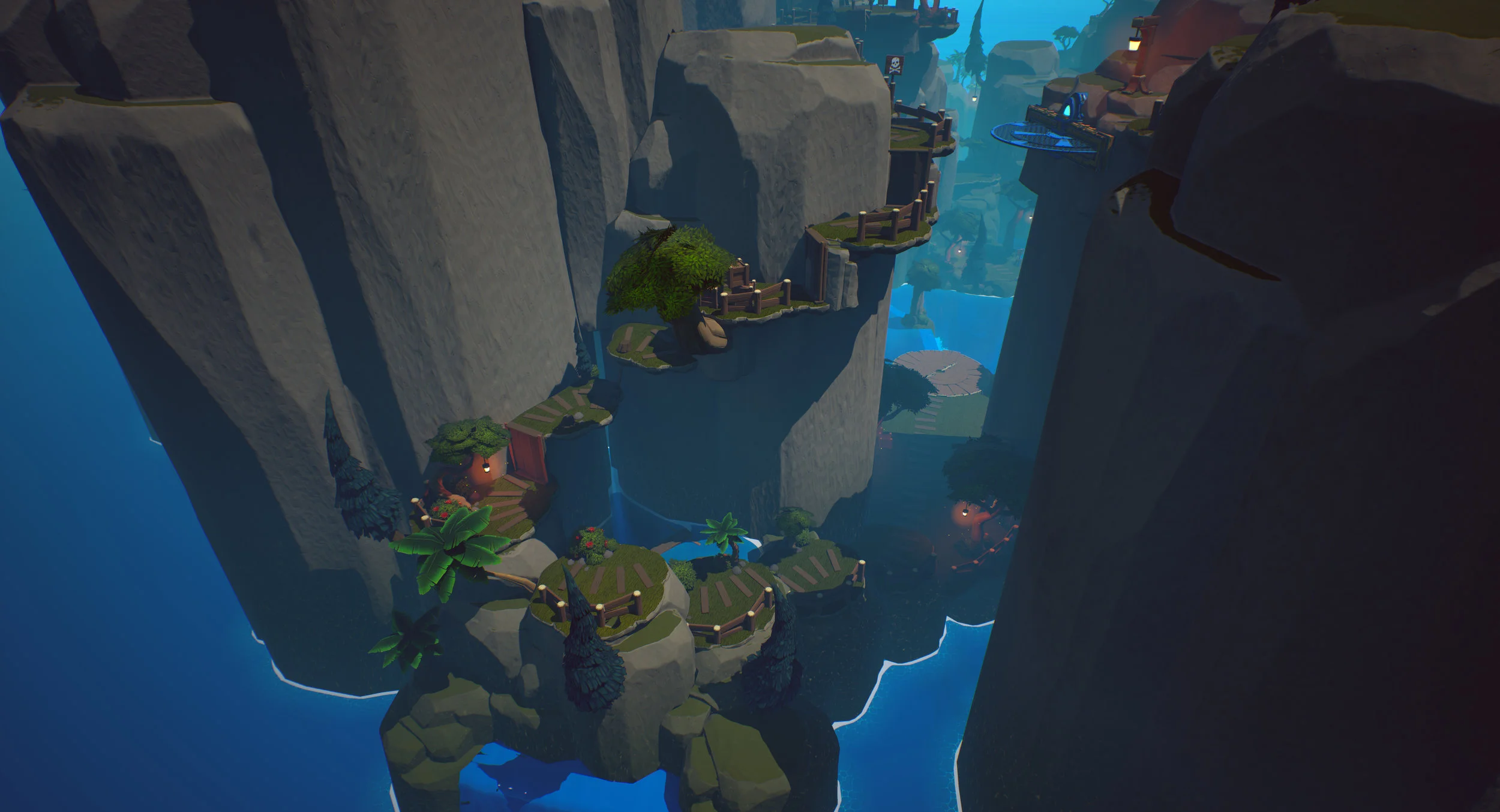 Figure 4: The last bit of platforming as the player gains some vertical ground before the final fight