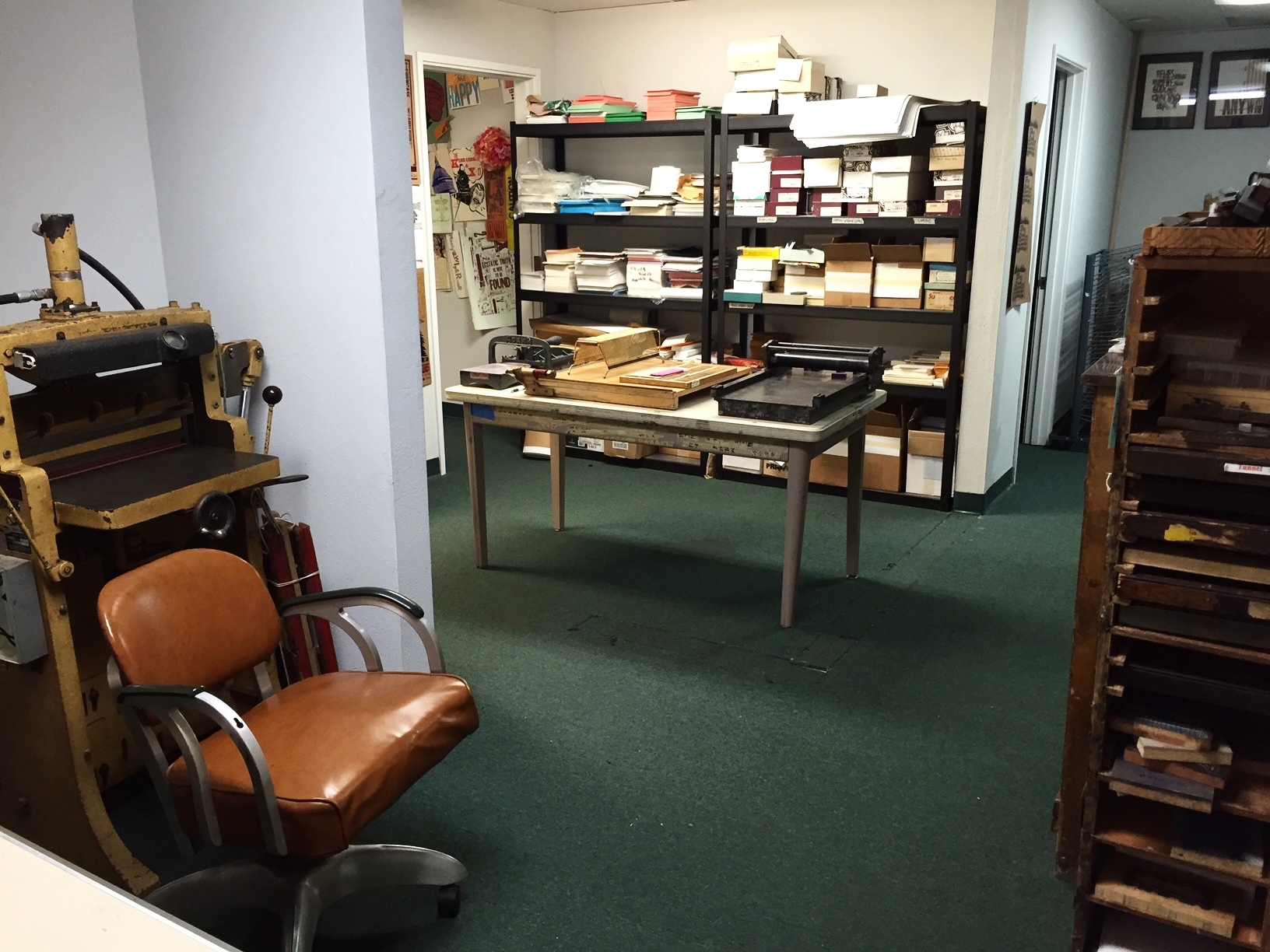 Just a few of the letterpress operations at Community Print