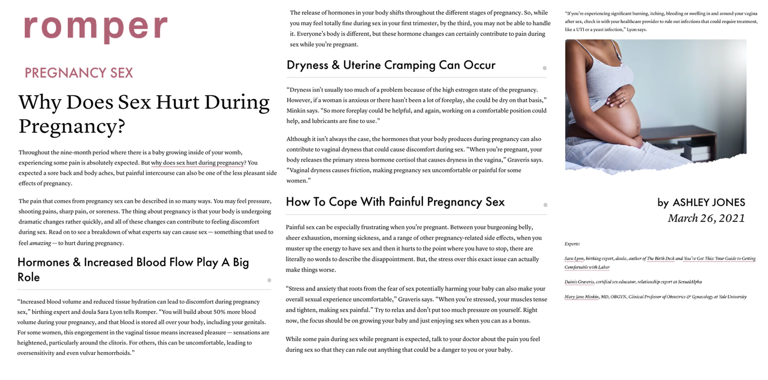 Glow Birth & Body — Why Does Sex Hurt During Pregnancy?