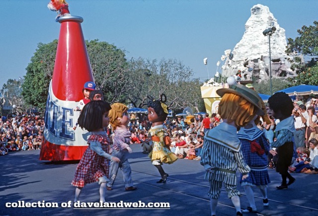 Donna (in red) at Disneyland
