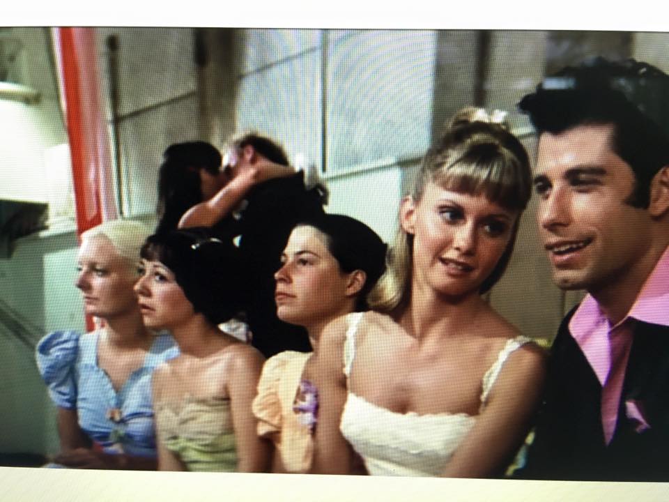 Donna (in green) in Grease