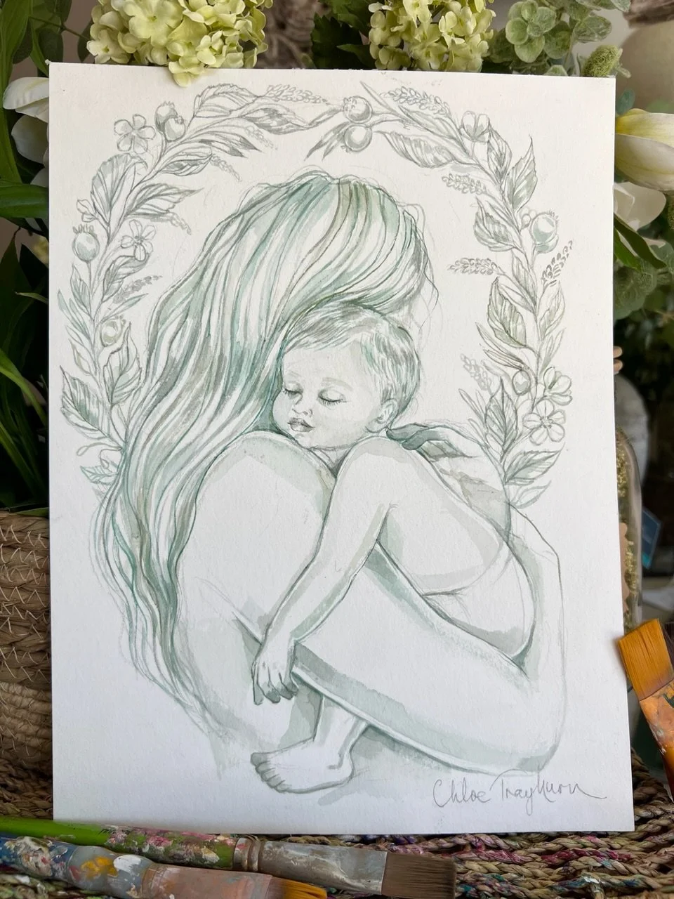 24cm x 32cm Original Watercolour Painting