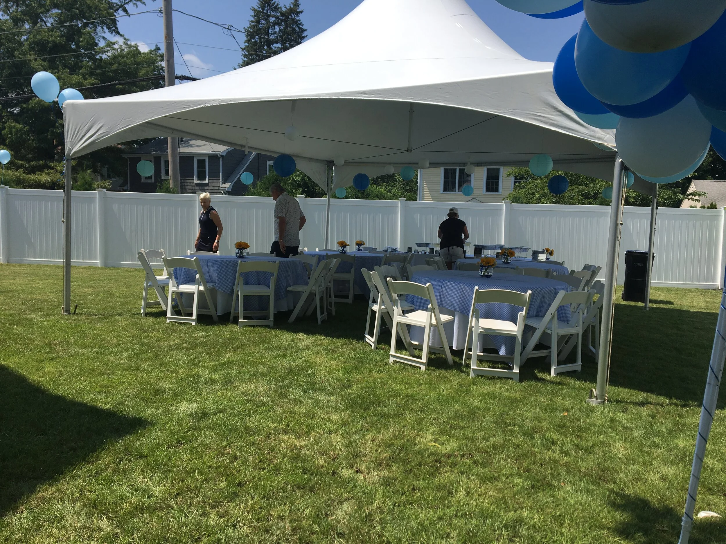 Tent Package for 40 Guests Backyard Tent Rental Boston MA