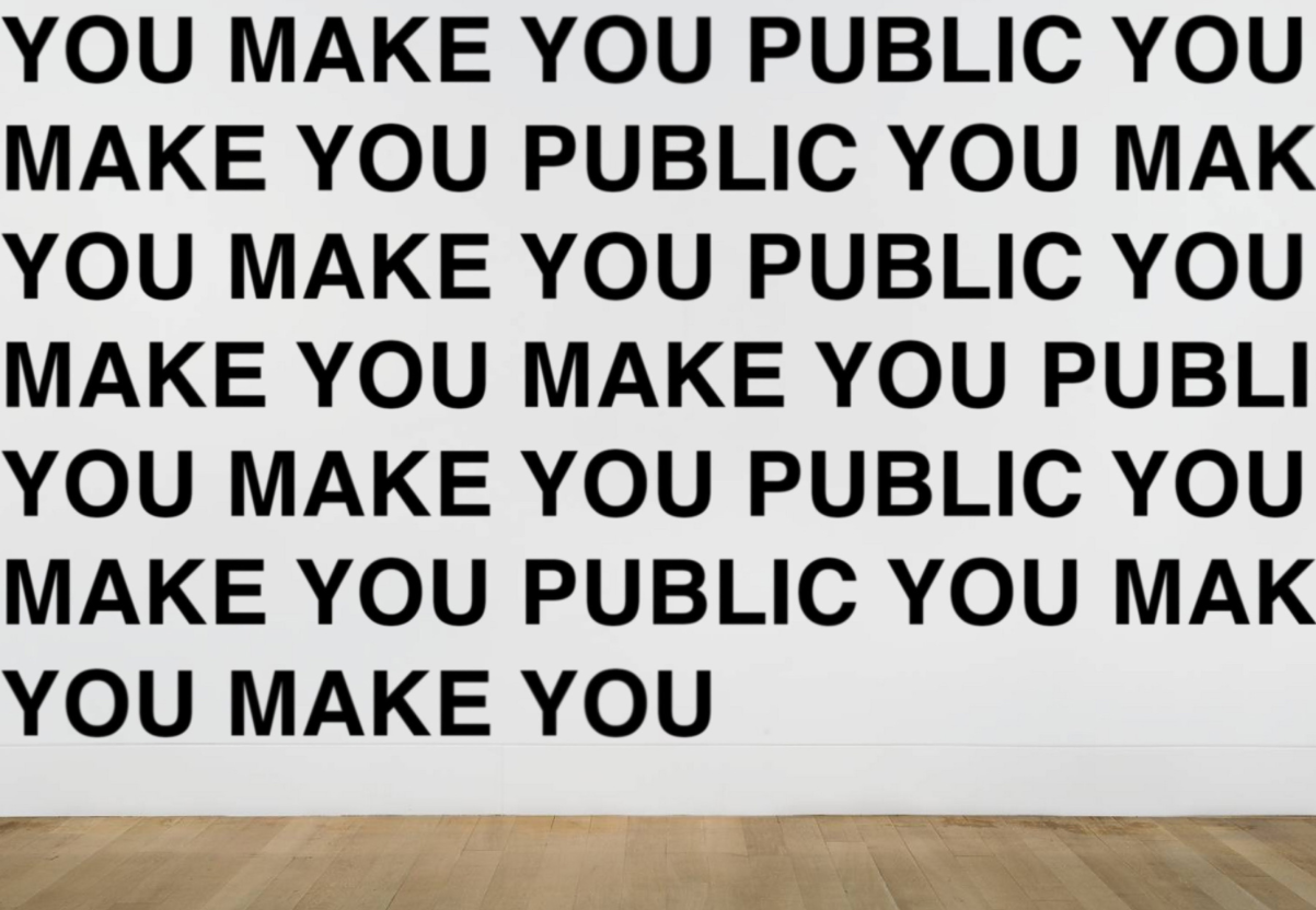 YOU MAKE YOU Installation