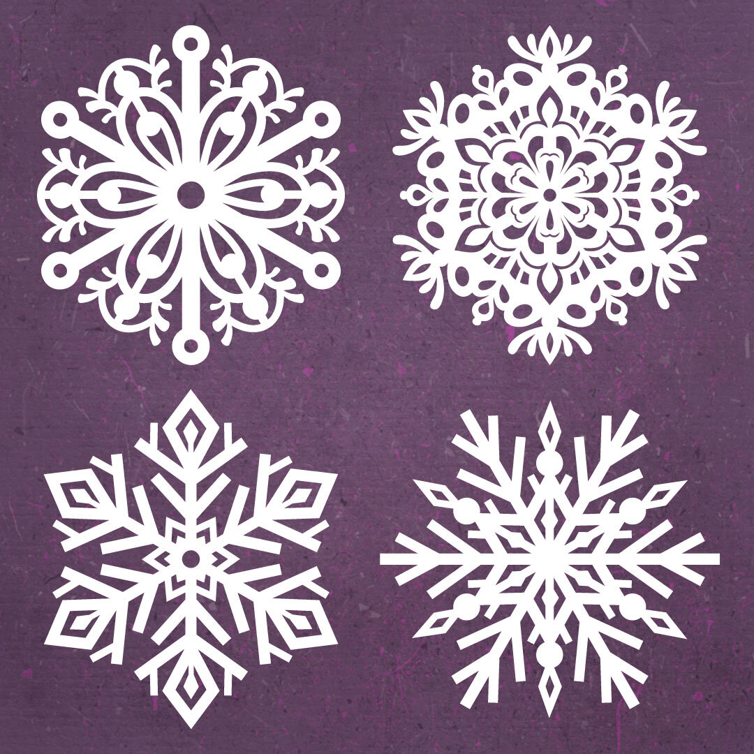 DIY Snowflake Crafts with Free SVG Templates