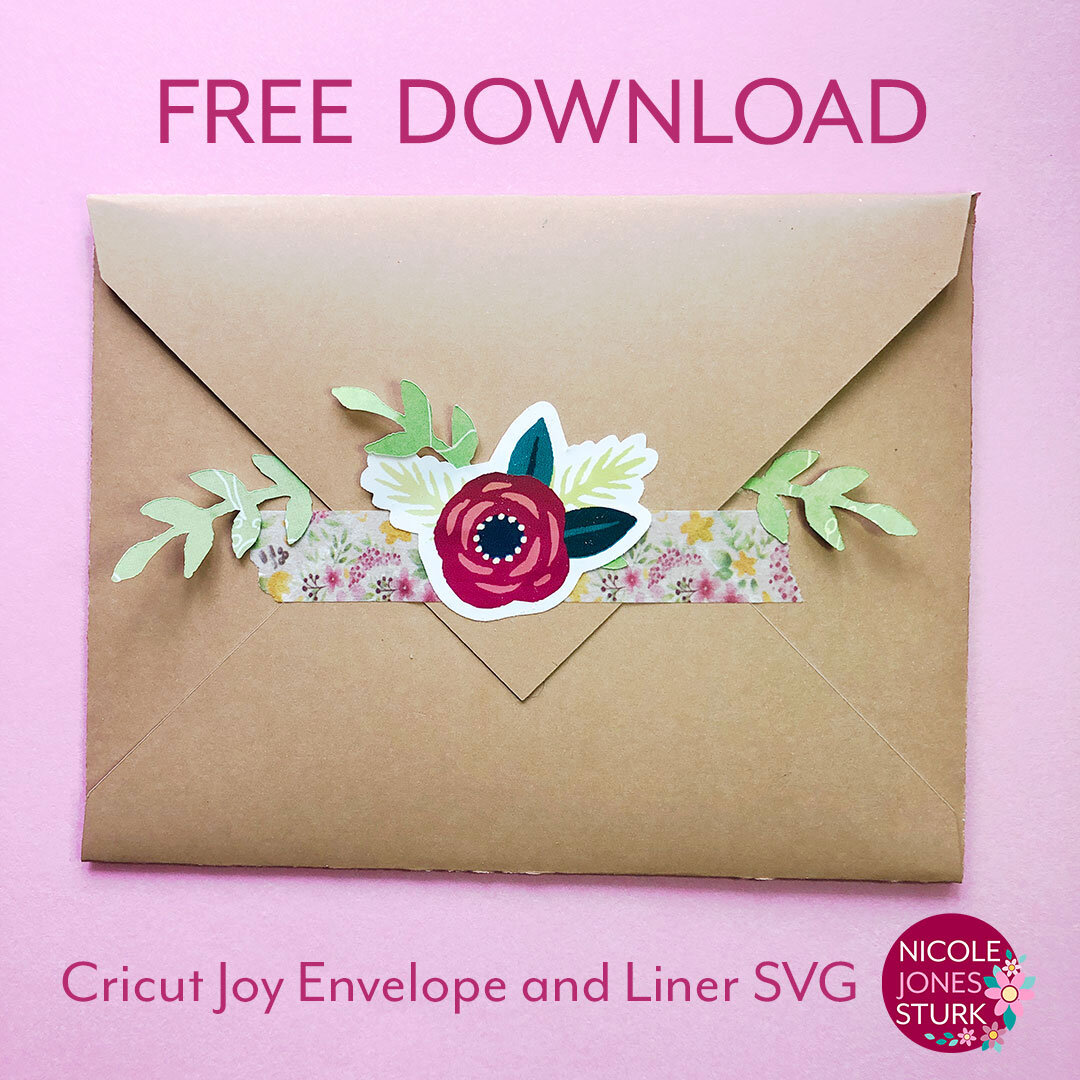Free Envelope SVG for Cricut Joy Insert Cards