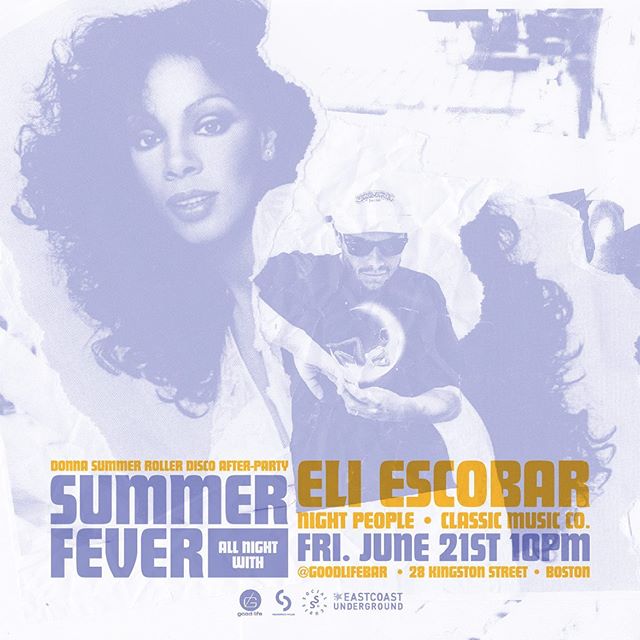 TONIGHT! We are the OFFICIAL after-party for the Donna Summer Roller Disco at Boston City Hall! Downstairs @eliescobarnyc will be playing ALL. NIGHT. LONG. 😊 Upstairs @djreeldrama provides the hip-hop &amp; reggae. LET&rsquo;S GO!!!!💃🕺