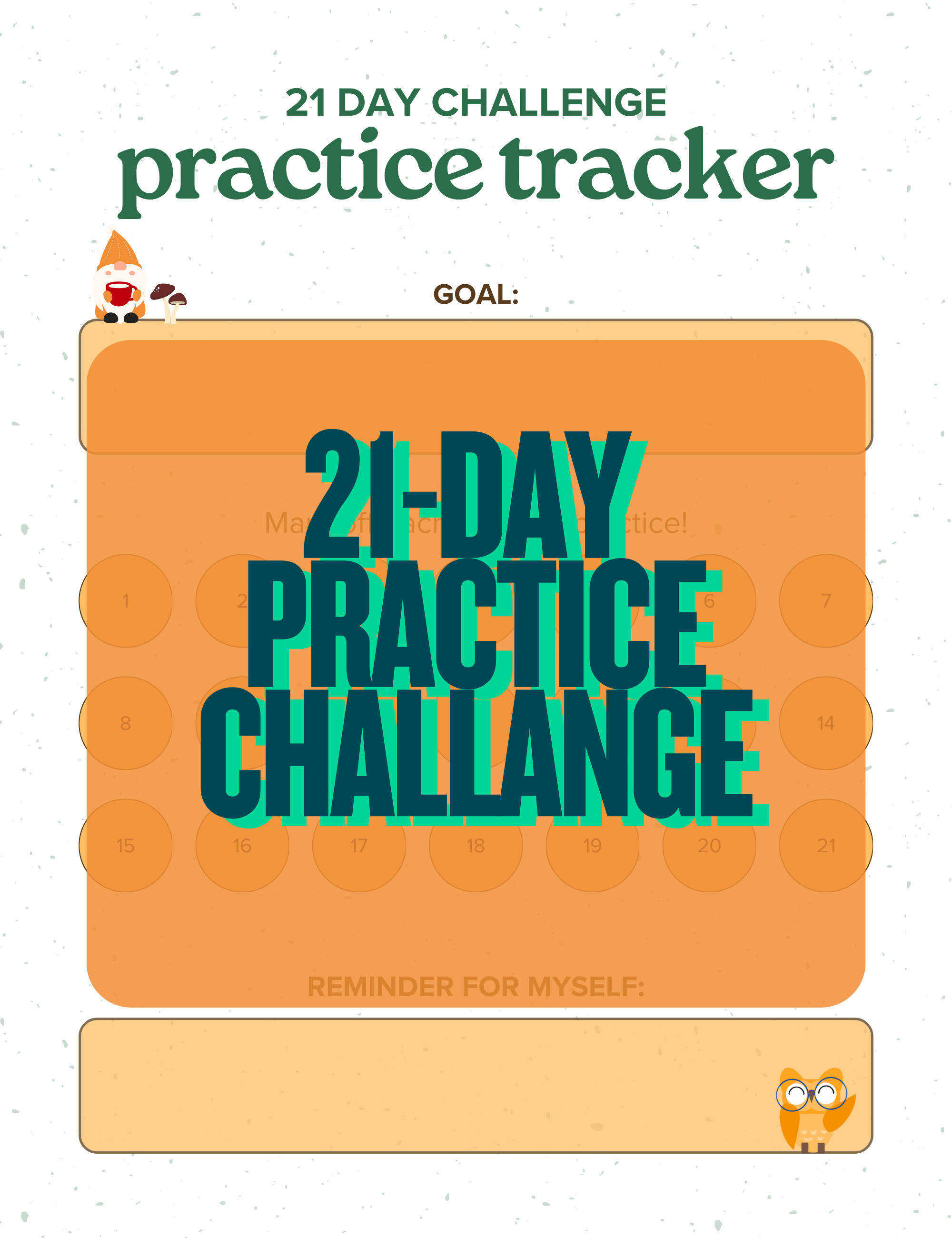 21-Day Piano Practice Challenge (Printable Download)