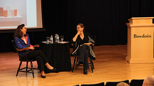 Sharon and Anne Goodyear, Bowdoin College, 2014