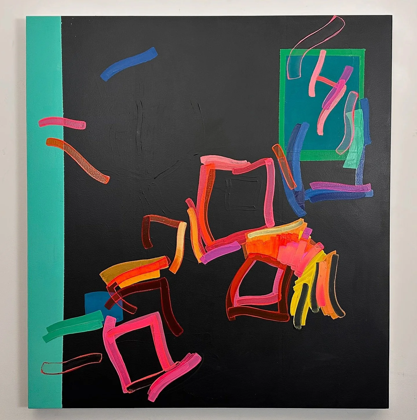 Thanks to @cherylnumarkartadvisory #DonChristensen and the @chelseaartgroup; @stevenwalshdesign @pirelaatelier and all of the designers participating in #TheArtoftheHome, thank you for including these three new paintings and glass sculpture as a part