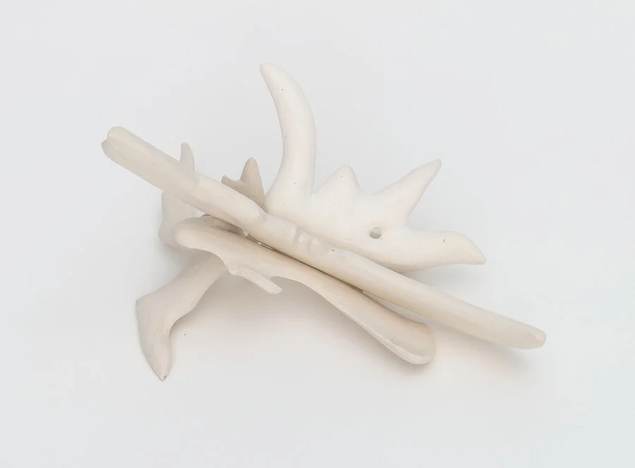 Ghost Species 15, 2019, Carved clay, 9 x 11 inches
